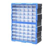 Organisateur pour vis et Minuetia, casier en plastique avec tiroirs matériels | Système empilable portable avec 60 compartiments pour conserver les perles de bijoux ongles Nail accessoires de réparati