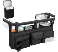 Organisateur Poussette Double Compatible Bob Duallie Baby Jogger City Mini Gt2 Accessoires Poussette Bebe Avec Sac Isotherme Console Parent Porte-Gobelet