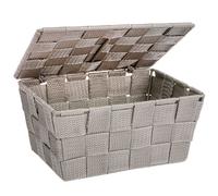 Organisateur pratique pour les accessoires de bain ADRIA TAUPE, 14 x 9 x 14 cm, WENKO