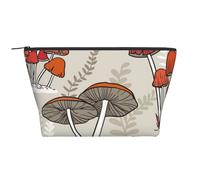 Organisateur quotidien, champignons rouges, organisateur de voyage, trousse de toilette exquise, organisateur cosmétique portable, sac de papeterie, Noir , Taille unique