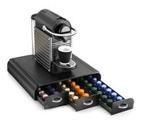 Organisateur range-dosettes capsules café, 3 tiroirs, compatible Nespresso, Take A Break,Noir