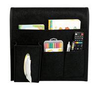 Organisateur Rangement Chevet Support Étagère Télécommande Téléphone En | Avec Compartiments Poche Lit Dortoir Pour Adolescentes Étudiantes Tablette Dortoir Chambre Noir