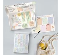 Organisateur repas familial magnétique - planning de la semaine effaçable - gain de temps et menus équilibrés - fabrication française - Atelier Gigogne