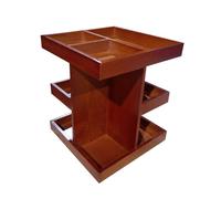 Organisateur Rotatif pour Coiffeuse Support de Rangement en Bois