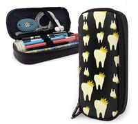 Organisateur Sac De Papeterie Hygi¿¿Niste Dentaire Couronne Dents King ¿¿Tui ¿¿ Crayons En Cuir L¿¿Ger ¿¿Tui ¿¿ Crayons Compar