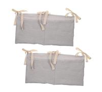 Organisateur Suspendu de Berceau 2pcs, Coton, Double Compartiment, Violet