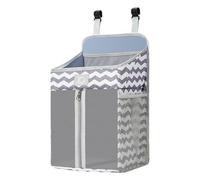 Organisateur suspendu pour berceau - pliable, empileur de couches pour bébé avec plusieurs poches et sangles robustes | Organisateur facile à suspendre pour table à langer, parc ou bercea