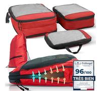 Organisateur Valise Compressible - Gagnez 70% d’Espace | Sac Compression Voyage Léger et Résistant | Rangement Valise Organisateur | Packing Cubes