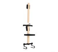 Organisateur Vélo Gain de Place Anti-Désordre | pour bois de pour hickory massif, supports imprimés 3D en nylon, style naturel, décoration intérieure(black Silent Edition)