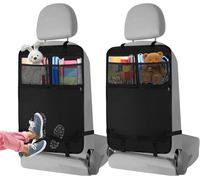 Organisateur Voiture, Protection En Tissu Oxford Imperméable Et Facile À Nettoyer Avec Poches En Filet Pour Tablette Ipad, Organisateur Voiture Enfant (2 Pièces)