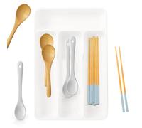 OrganisateurdiArgenteria - Plateau pour organisateur de couverts, organisateurditiroirs de cuisine extensible | Séparateur d'argenterie réglable pour couteaux fourchettes, organisateursPlastique