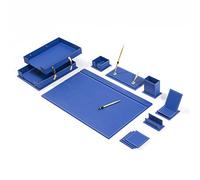 Organisateurs de bureau - Accessoires de bureau - Ensemble de tapis de bureau en cuir - Organiseur de bureau en cuir reconstitué - Accessoires de bureau - Organiseur de bureau