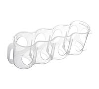 Organisateurs de canettes empilables Modernes avec Corps Transparent et Construction Robuste pour la Maison ou Les fêtes Chariot de canettes Transparent
