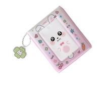 Organisateurs de cartes photo à thème animal de dessin animé, 40 pochettes en PVC, petit album photo de voyage avec breloque pour cadeau de fan, petit classeur de rangement pour cartes photo