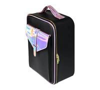 Organisateurs de coupe de cheveux en polyuréthane avec plusieurs poches pour ciseaux, peignes, bouteilles et salon essentiel, organisateur professionnel en cuir PU