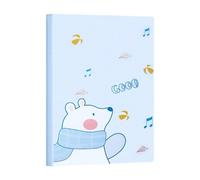 Organisateurs de documents en, Blue looking up bear 30 PAGES | Pochettes transparentes avec thème de dessin animé pour le stockage des papiers d ' examen, accessoires de travail