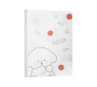 Organisateurs de documents en, White curly dog 30 PAGES | Pochettes transparentes avec thème de dessin animé pour le stockage des papiers d ' examen, accessoires de travail