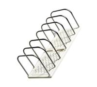 Organisateurs de fichiers en fil métallique pour livres, magazines, 6 sections, bureau, bibliothèque, bout de livre, 37 x 145 x 135 mm, organiseurs de documents