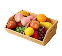 Organisateurs de garde-manger et de rangement - Conteneurs en bois empilables, bacs d'organisation de garde-manger | pour cuisine, salle de bain, nourriture, collation, pommes de terre, oignon, maison