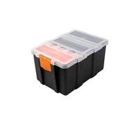 Organisateurs de matériel pour petites pièces avec séparateurs amovibles, boîte à outils pour boulons, vis, clous, petites pièces, organiseurs d'outils avec séparateurs amovibles