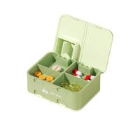 Organisateurs de pilules hebdomadaires avec compartiments à double couche intégrés pour trier et transporter efficacement les médicaments