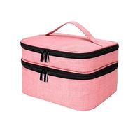 Organisateurs de protocole de dépôt des ongles Valise pour Nailtech Sac à double couche Sac de transport avec kit de toilette