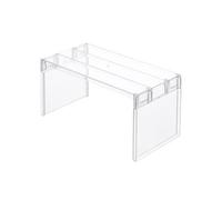 Organisateurs de réfrigérateur, étagère de rangement for réfrigérateur, étagères de séparation en couches, support de bureau Transparent permettant de gagner de l'espace, accessoires de cuisine(S)