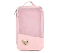 Organisateurs de sacs à couches, pochette d'organisation de sac à couches en forme d'ours mignon, rangement portable suspendre et main, articles toilette voyage pour les essentiels