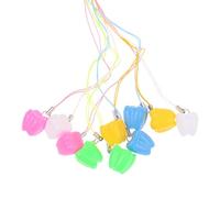 Organisateurs De Stockage En Plastique Dents Primaires Compacte Conception Conviviale Bébé À Poussière Boîte Lait Poussière Cutoon Cartoon Tooth Storage