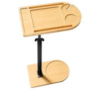 Organisateurs de table d'appoint pour baignoire avec angles personnalisables et supports de bain en bois robustes et imperméables