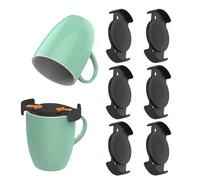 Organisateurs de tasses - Solution de stockage de tasse extensible 6pcs, Organisateur d'étagère de tasse empilable de sauvegarde de l'espace | Porte-tasses d'armoires de cuisine, gadget de rangement d