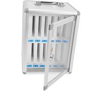 Organisateurs De Téléphone Portable 12 Emplacements Pocket Chart Stockage Casier Boîte Support Mural en Métal pour Salle De Classe Bureau Usine Bureau Mural Support De Télép, Silver, 12