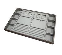 Organisateurs de tiroir à bijoux - Plateaux de séparation pour bagues et boucles d'oreilles, inserts de rangement pour armoire et commode - 60 x 40 x 5,5 cm