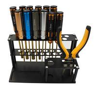 Organisateurs de tournevis - Support de rangement pour tournevis cruciformes hexagonaux - 18 trous - Support multifonction en acrylique