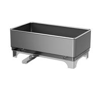 Organisateurs d'évier rotatifs en acier inoxydable - Design compact - Économie d'espace - Pour cuisine, salle de bain, éponge - Support pour outils de nettoyage - Évier - Brosse de séchage - Comptoir