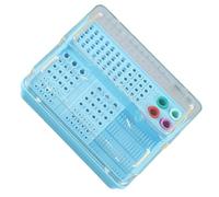 Organisateurs d'instruments dentaires polyvalents avec couvercle transparent pour autoclave stérilisable jusqu'à 135 ℃ et boîte de rangement compacte pour outils