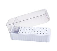 Organisateurs D'outils À Ongles Compacts 40 Emplacements Construction En Plastique Non Toxique Antidérapant Beauté Essentiel Conteneur De Forets Boîte De Rangement Pour Forets À Ongles