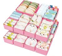 Organisateurs et rangements bébé pliables et Organisateur de commode pour chambre à coucher, Organisateur de tiroir pour vêtements, Organisateur d'armoire - Diviseurs d'organisateur de commode pour la