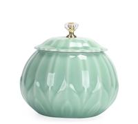 Organisateurs et rangements de thé Celadon Lotus Tea Container Jar Household Small Sealed Jar Chinese Tea Set Wake up Tea jar Single jar (A)