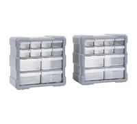 Organisateurs multi-tiroirs avec 12 tiroirs 2 pièces 26,5 cm 02_0003266