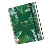 Organisateurs professionnels pour étudiants 2026 : mises en page mensuelles/hebdomadaires Léger Portable Expérience d'écriture fluide Calendrier mensuel hebdomadaire Carnet