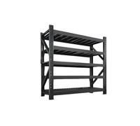 Organisation Étagères de rangement robustes à 5 couches, étagère principale/sous-étagère épaisse, support métallique sur pied réglable for garage, supermarché, entrepôt Unités(200x50x200cm main shelf)