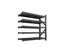Organisation Étagères de rangement robustes à 5 couches, étagère principale/sous-étagère épaisse, support métallique sur pied réglable for garage, supermarché, entrepôt Unités(180x50x200cm sub-shelf)