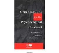 Organisations and the Psychological Contract Cary L. Cooper, Charles J. Cox, Peter Makin (Auteur)