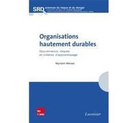 Organisations hautement durables. Gouvernance, risques et critères d'apprentissage Franck Guarnieri (Auteur), Myriam Merad (Auteur)