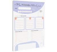 Organisatoo Bloc note A5 - Planner avec To Do List, priorités et envies | 50 pages non datées pour équilibrer obligations et envies : 3 priorités, To Do List, pensée du jour et espace notes.