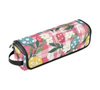 Organiseur 2 en 1 pour outils capillaires avec coussinet résistant à la chaleur, étui de transport portable pour outils chauds, fer à friser, fers plats, volumateur de cheveux, œufs de Pâques,