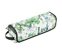 Organiseur 2 en 1 pour outils capillaires avec tapis résistant à la chaleur - Grande capacité - Organiseur d'outils pour cheveux - Fer à friser - Fer à friser plat - Volumiseur de cheveux - Trèfle de