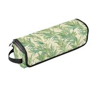 Organiseur 2 en 1 pour outils capillaires et tapis résistant à la chaleur avec fermeture éclair - Sac de rangement pour fers plats, fers à lisser, fers à friser - Rangement essentiel pour femme