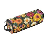 Organiseur 2 en 1 pour outils capillaires et tapis résistant à la chaleur, organiseur portable pour outils de coiffure pour fer plat, outils chauds et accessoires de soins capillaires, fleurs colorées